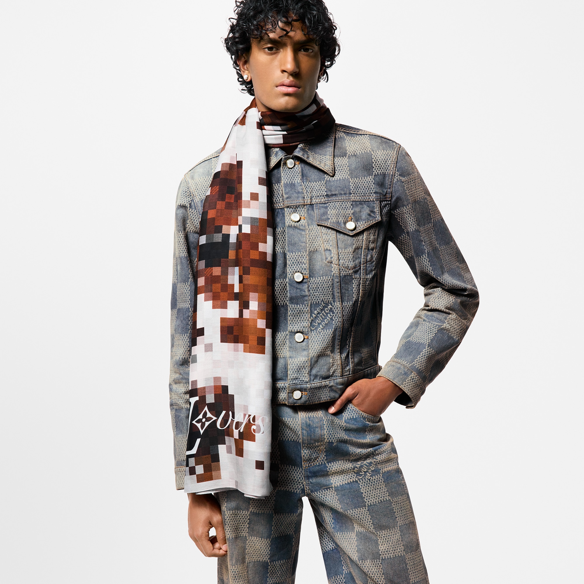 LOUIS VUITTON カモフラージュストール